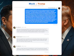 Musk vs. Trump — AI Debate Simulator gallery image