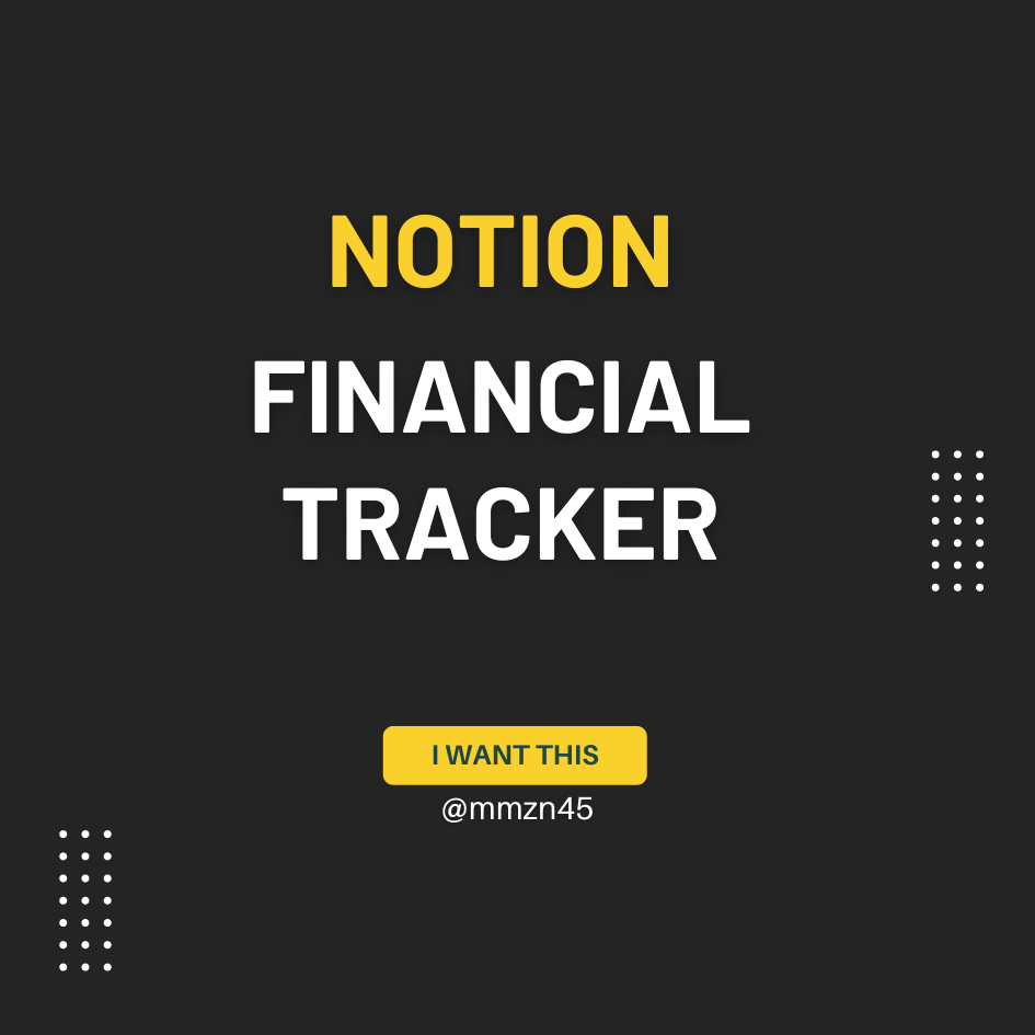 Notion Finance Tracker