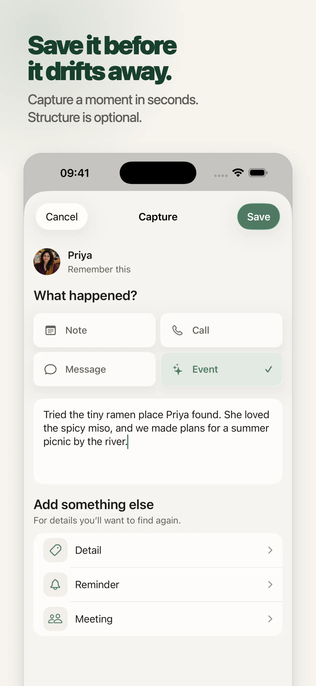Kindmemo screenshot 3