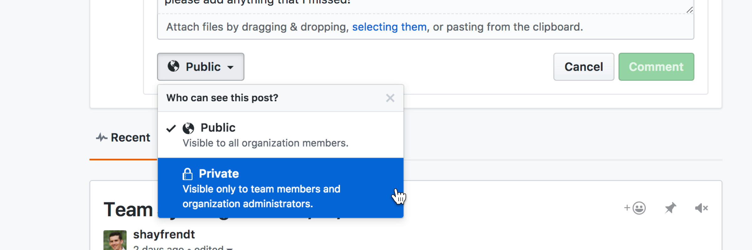 GitHub Team Discussions gallery image