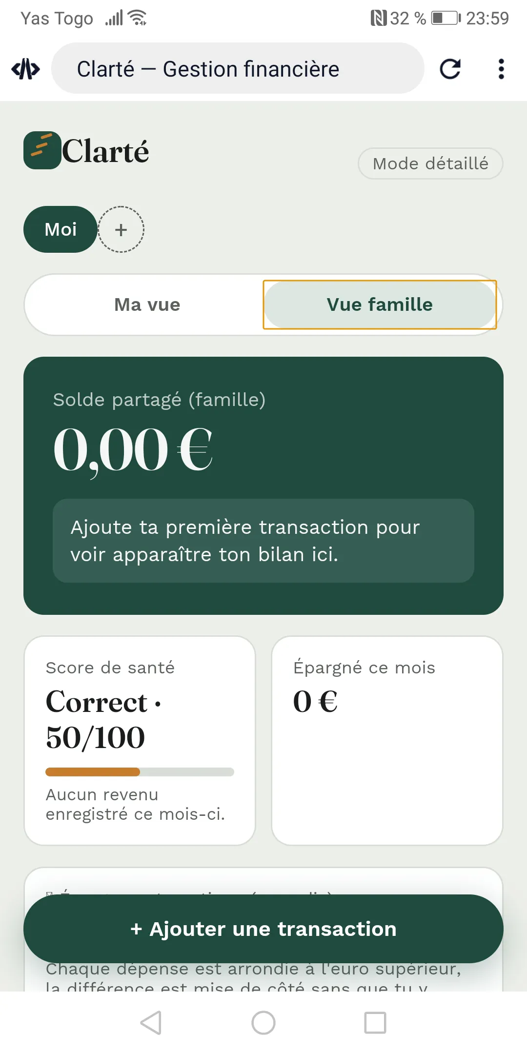 Clarté — Gestion financière