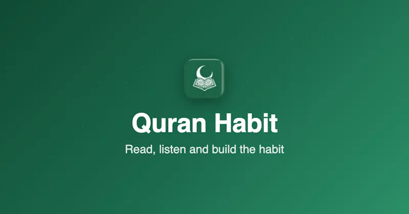 Quran Habit App screenshot 1