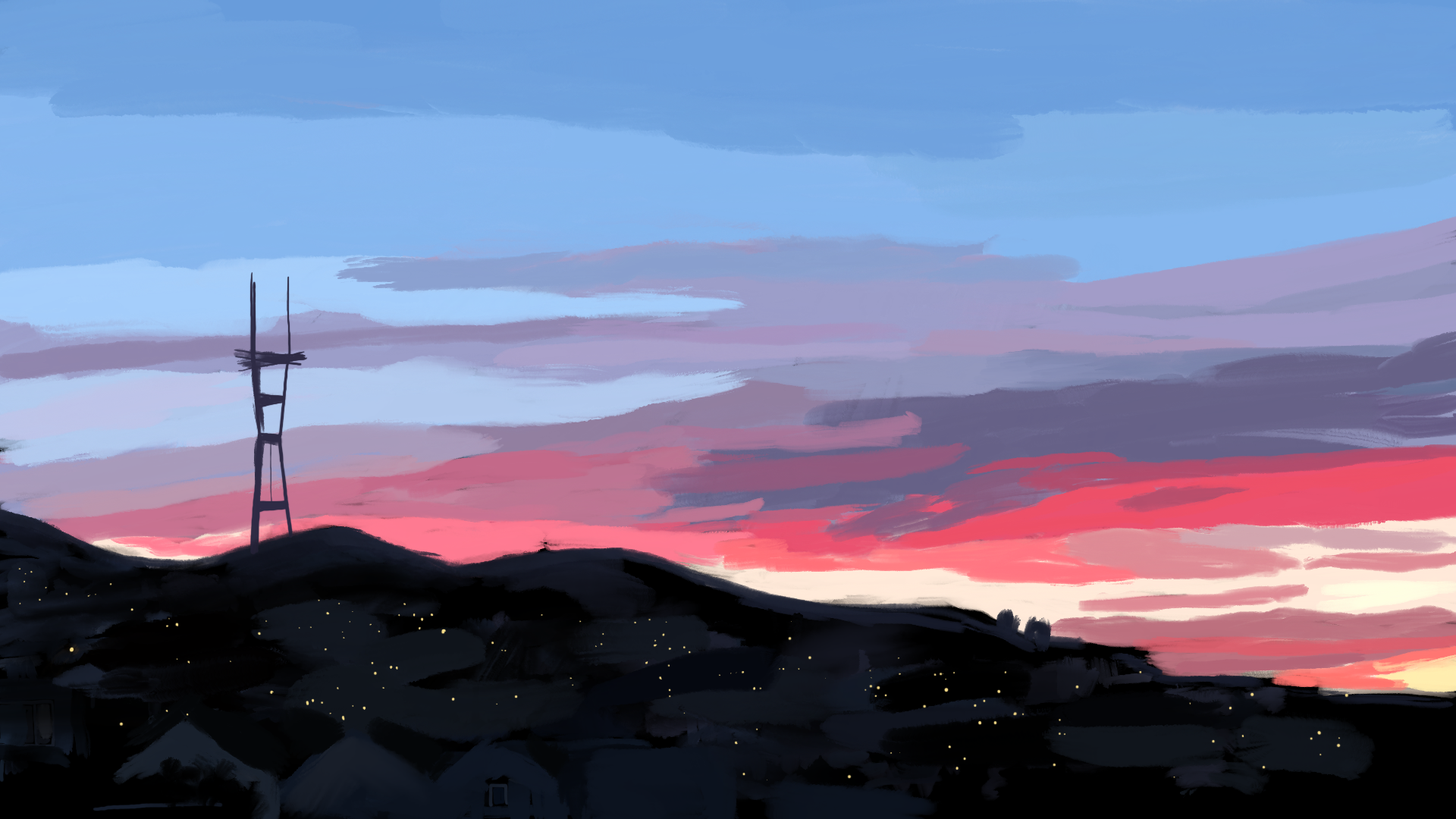 Hand Painted Zoom Backgrounds for Biden gallery image