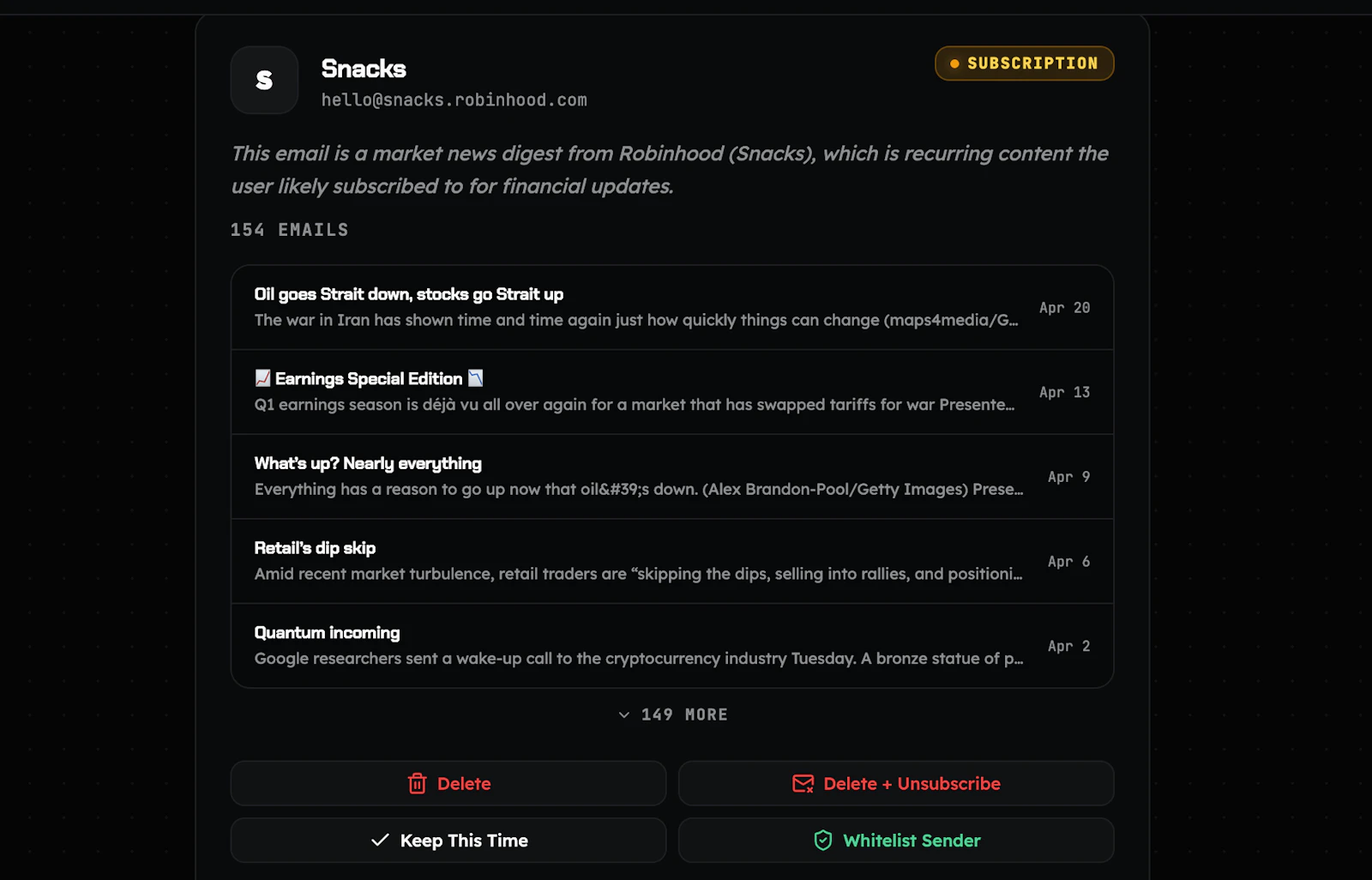 MailNuke screenshot 2