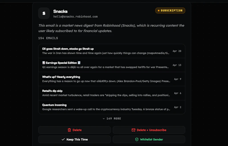 MailNuke screenshot 2