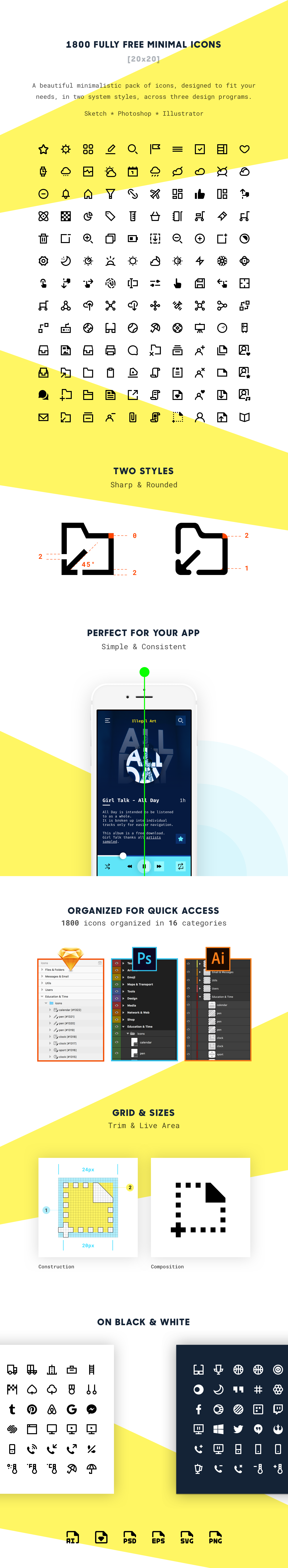 1800 Free Minimal Icons for Designers & Developers gallery image