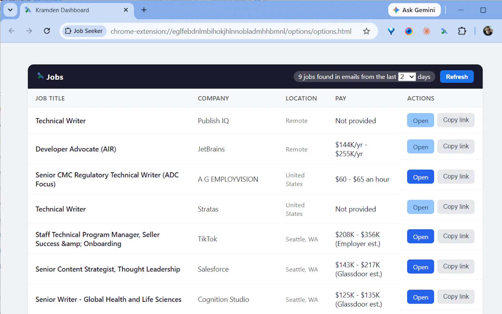 Job Search Monitor screenshot 2