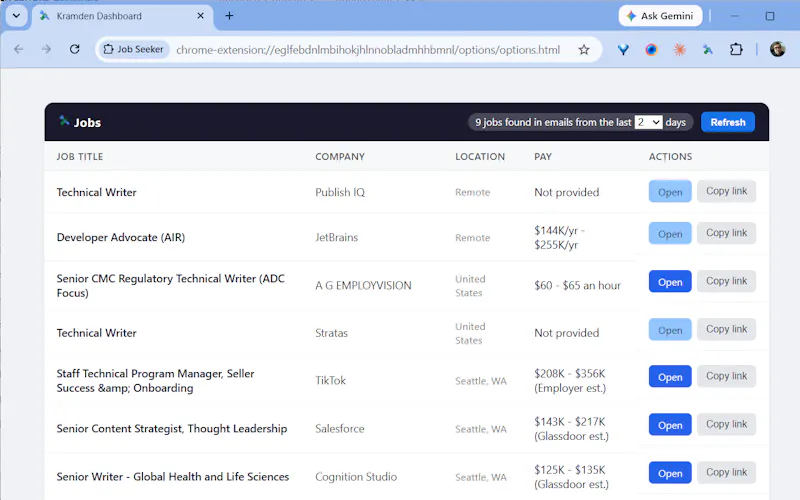 Job Search Monitor screenshot 2