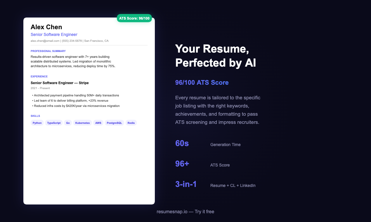 ResumeSnap gallery image