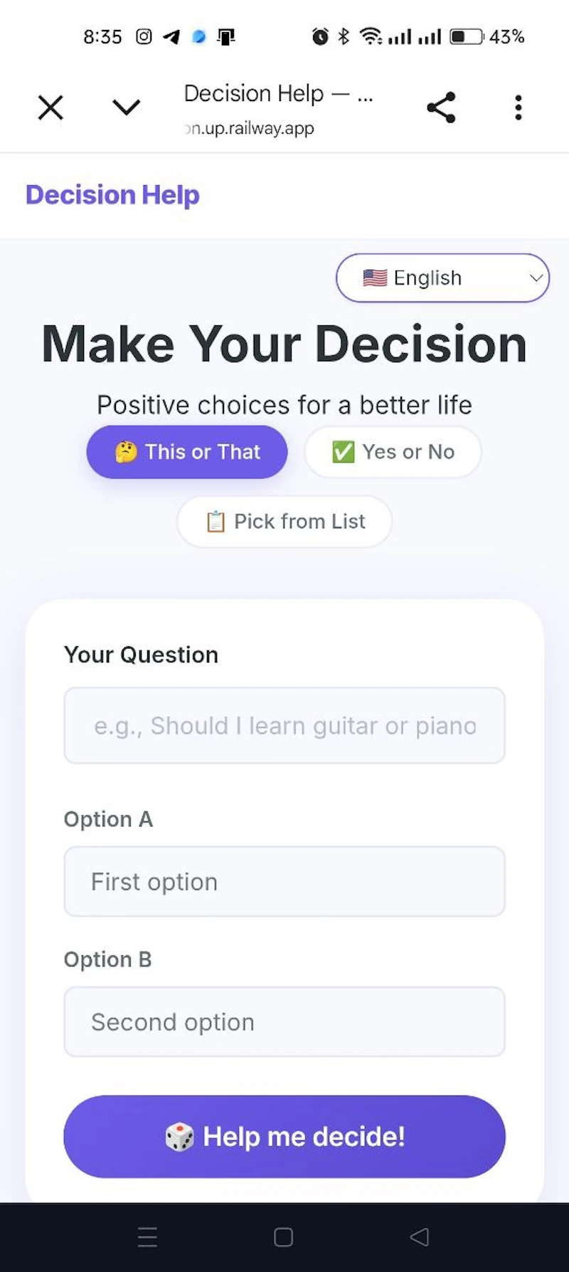 Decision Help screenshot 6