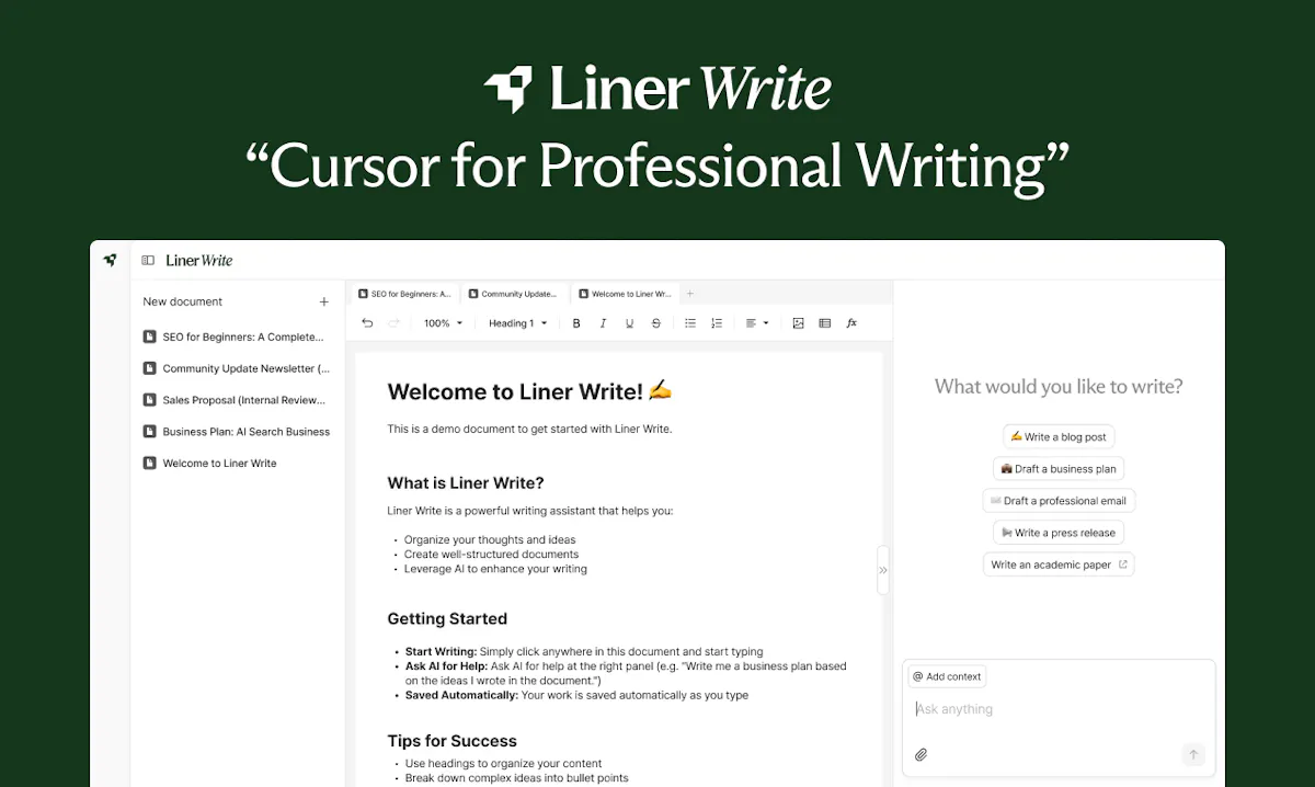 Liner Write