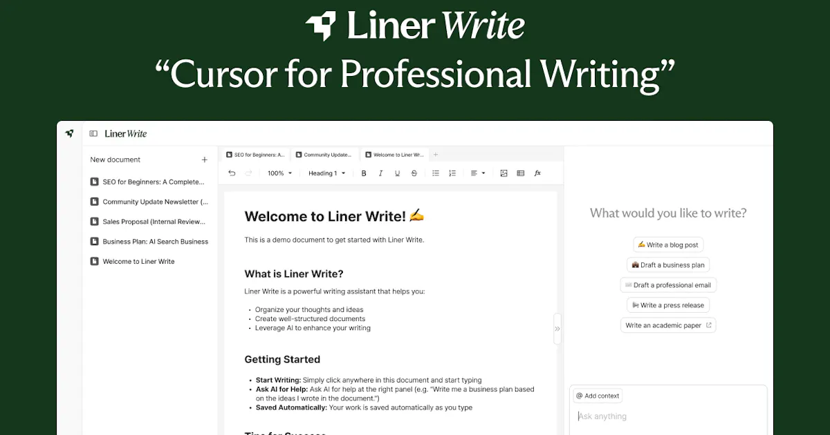 Liner Write
