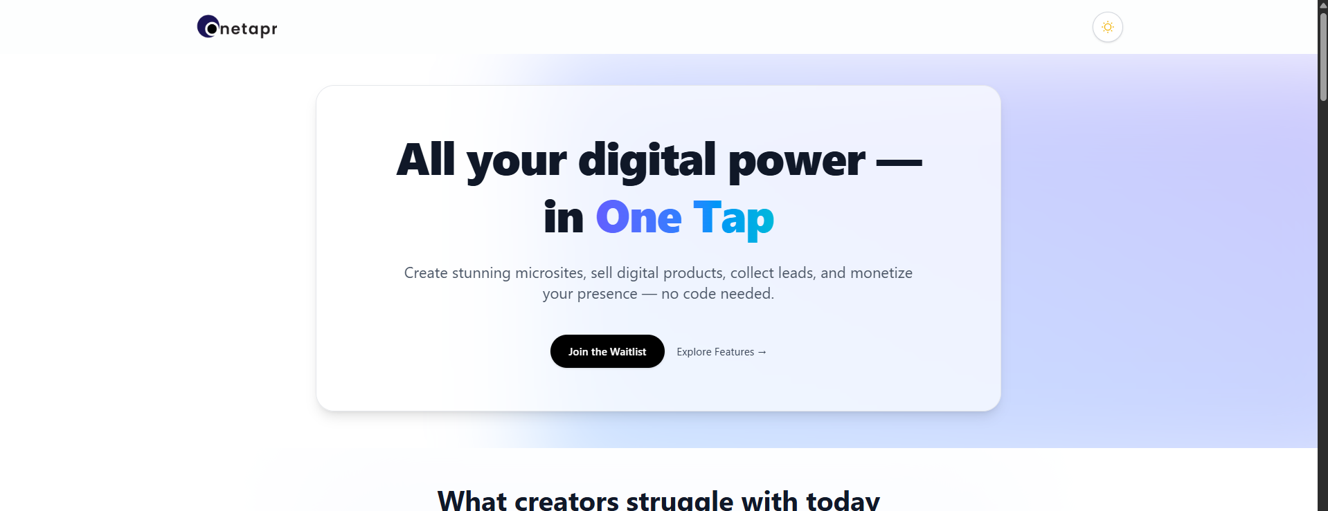 Onitapr - All-in-One Mobile-First-Tool für Schöpfer und Verkäufer Medien 3