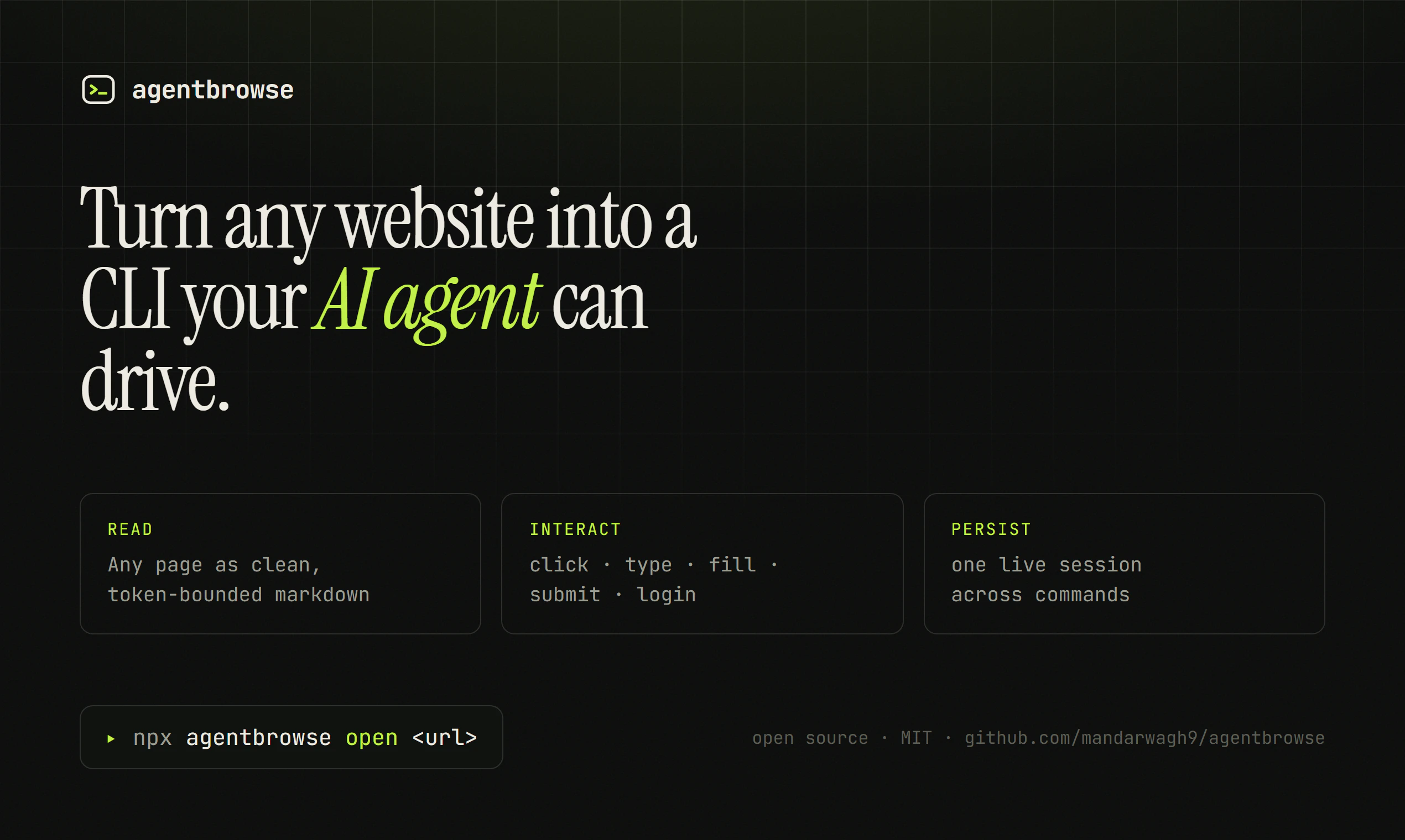 agentbrowse screenshot 1