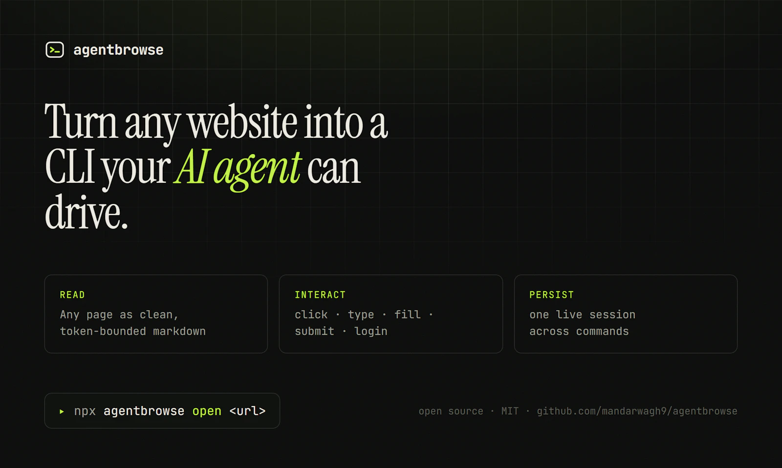 agentbrowse screenshot 2