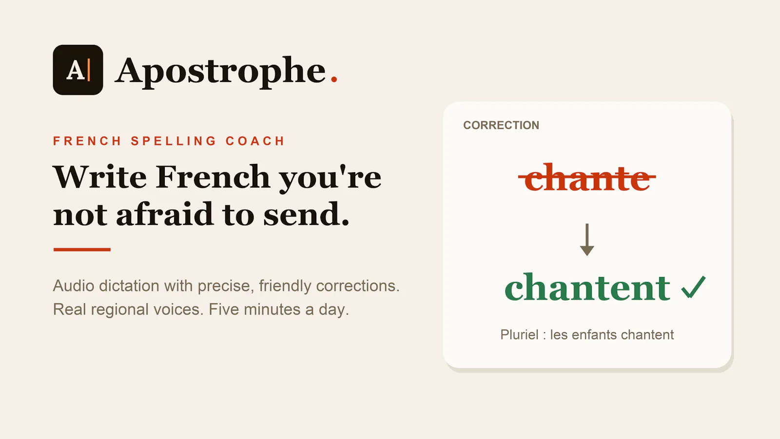 Apostrophe· French Dictation screenshot 1