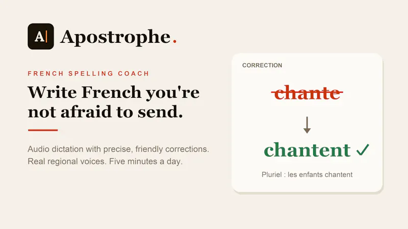 Apostrophe· French Dictation screenshot 1