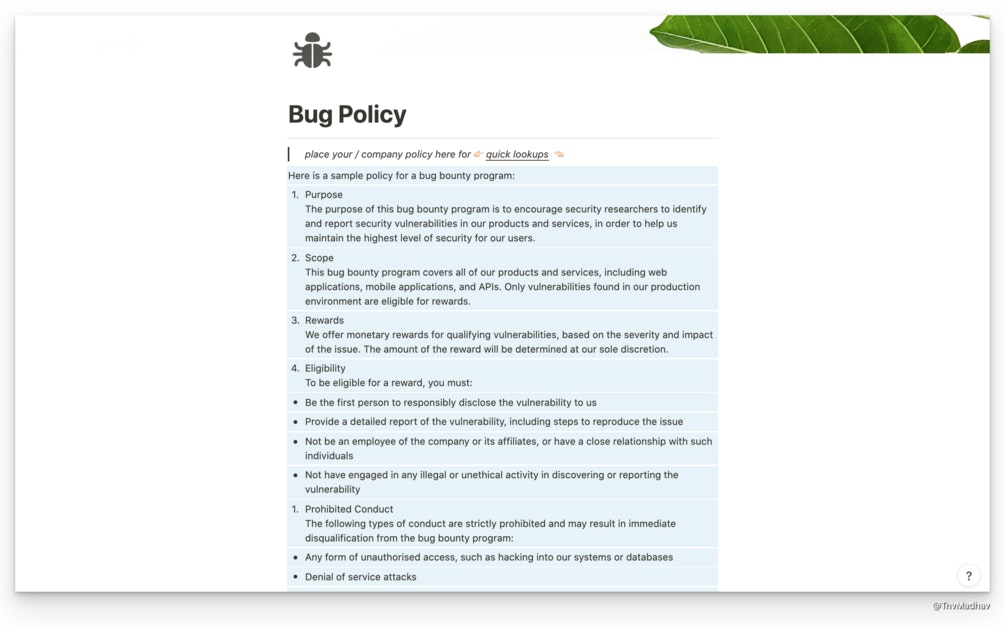 Mídia 3 de Rastreador de relatório de bugs em noção - Gerencie relatórios de bugs sem a dor de cabeça.