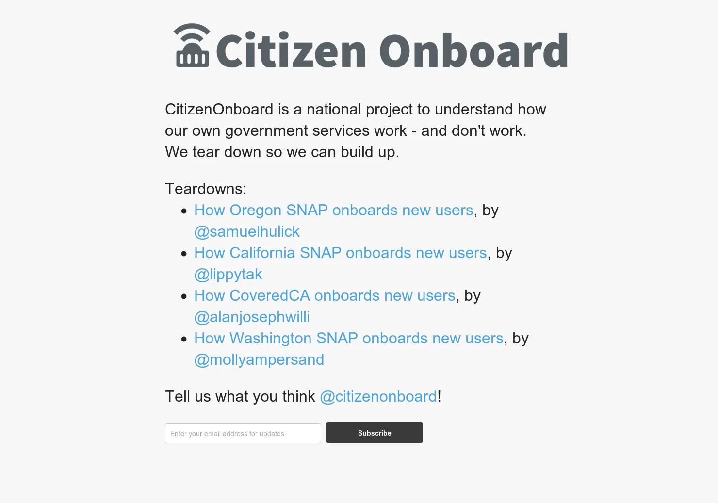 Citizen OnBoard