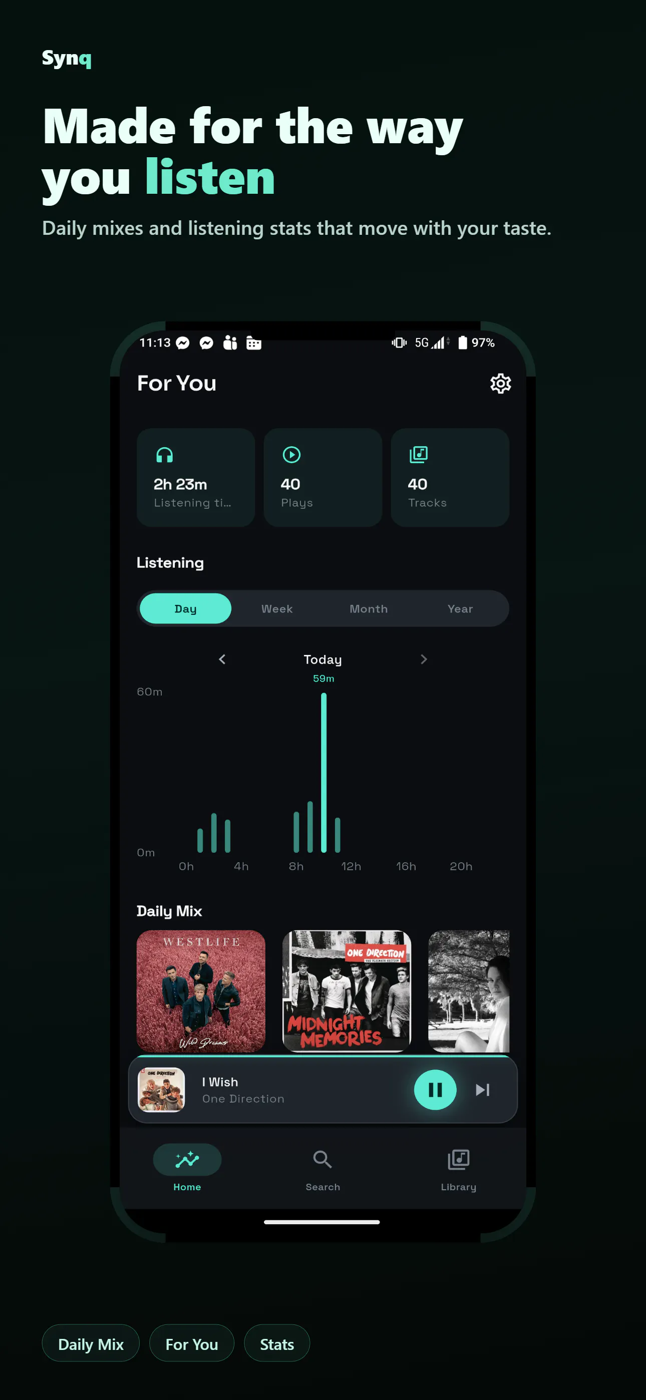 Synq - Hires Offline Music 截图