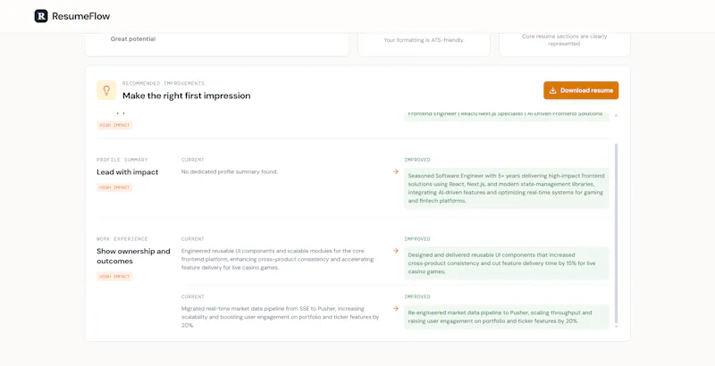 ResumeFlow screenshot 3