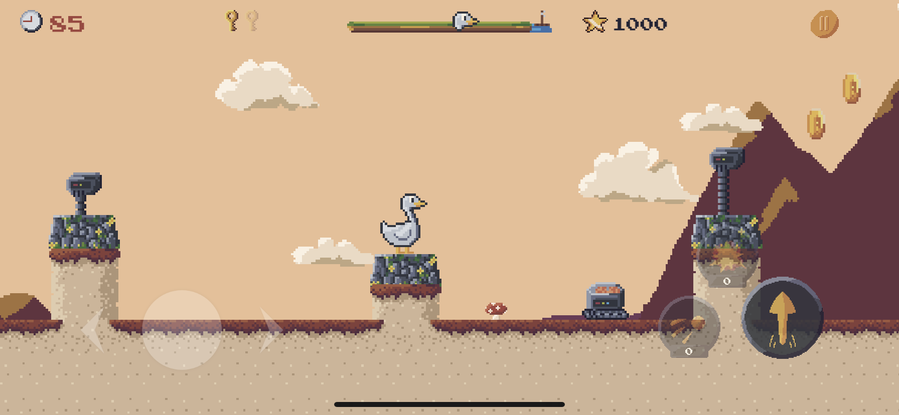 Speel Nino's Island nu op iOS! - 2d pixel platformer gaming -app met raadsels en avontuur media 4