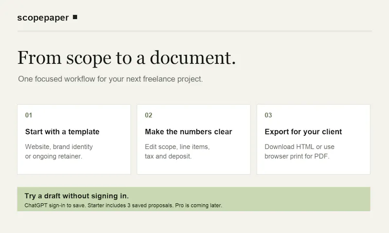 Scopepaper screenshot 2