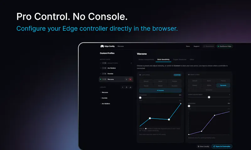 Edge Config screenshot 2