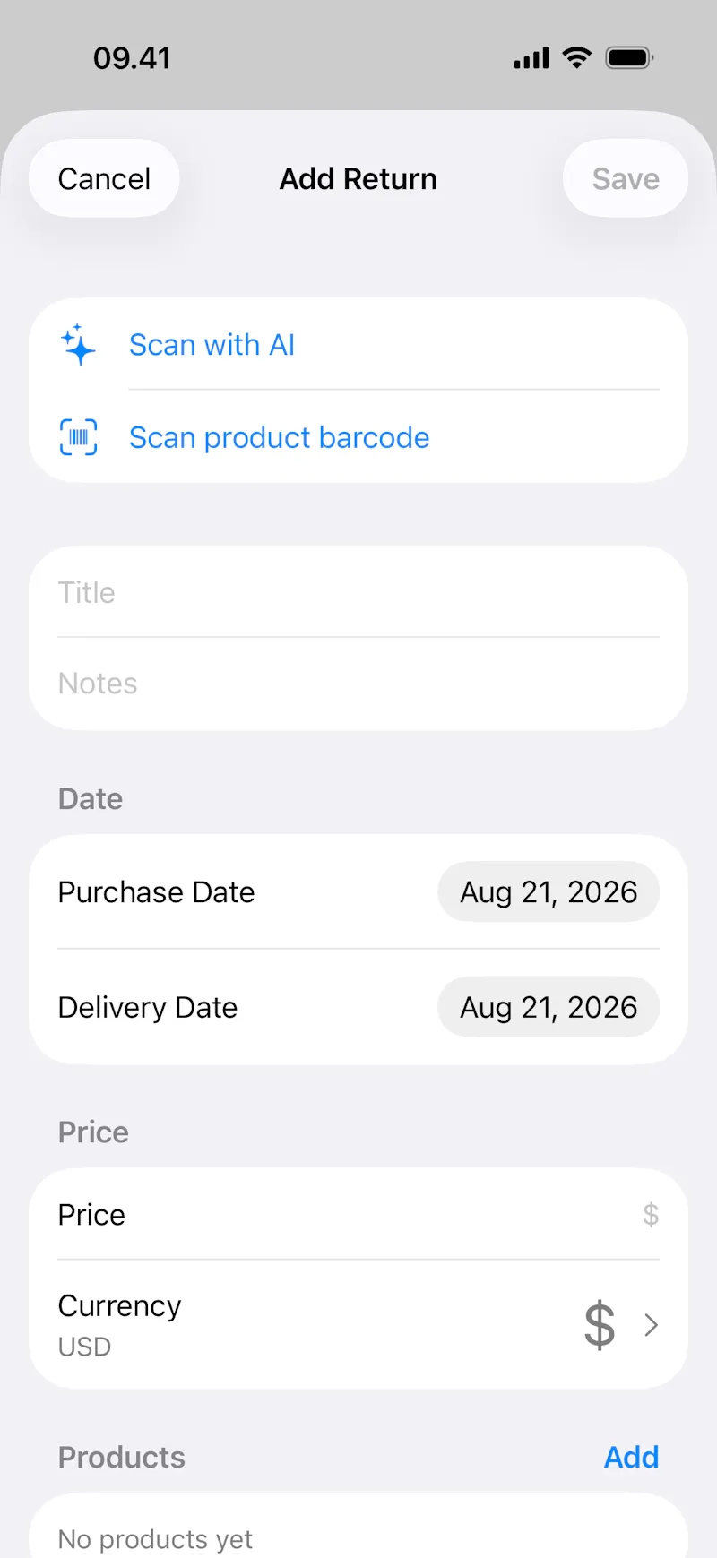 ReturnNotice screenshot 5