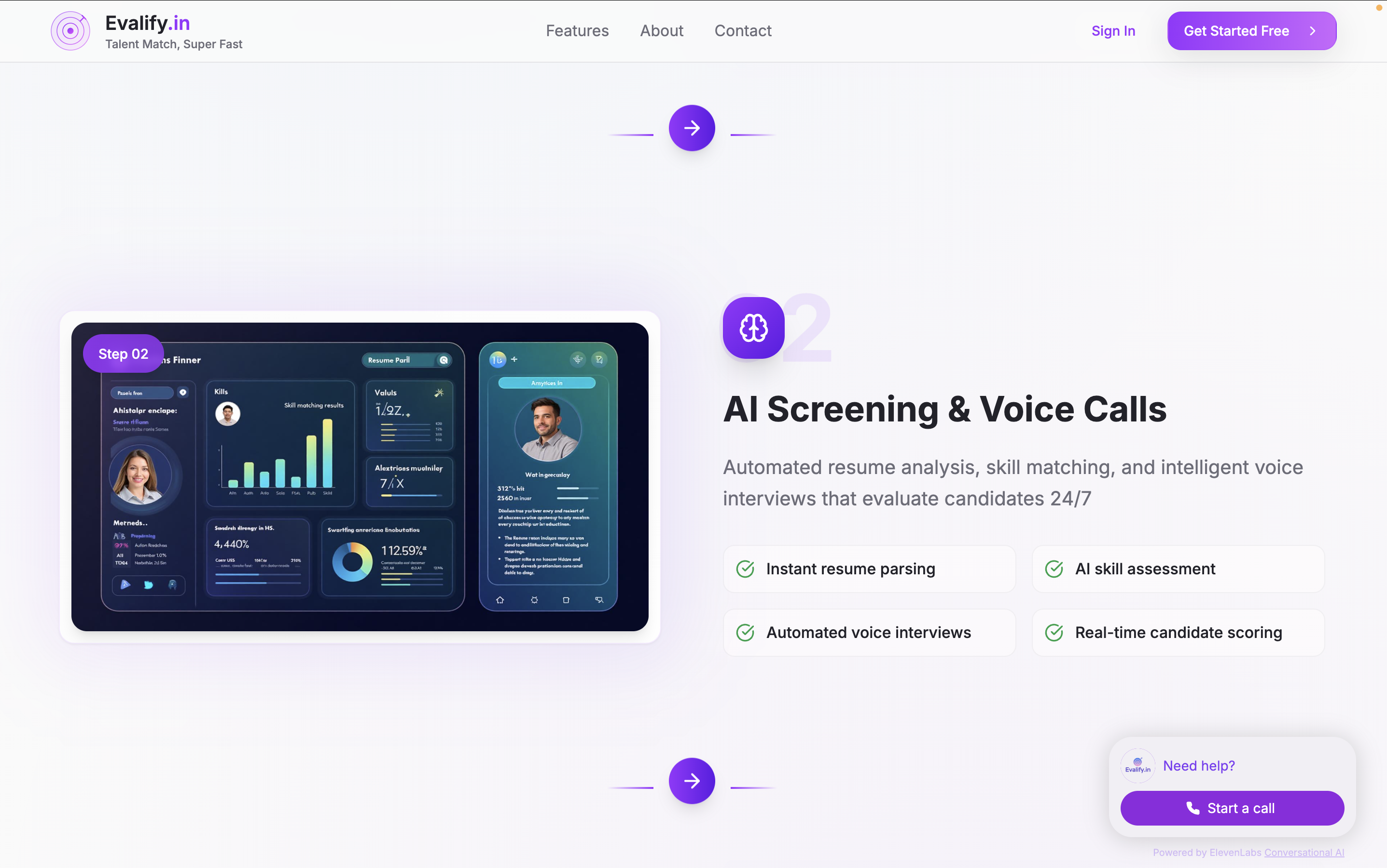 Mídia 3 de Evalify.in - Partida de talento, super rápido