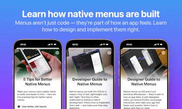 Menuette – iOS Native Menu Explorer gallery image