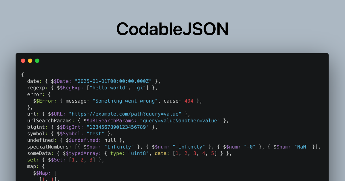 CodableJSON gallery image