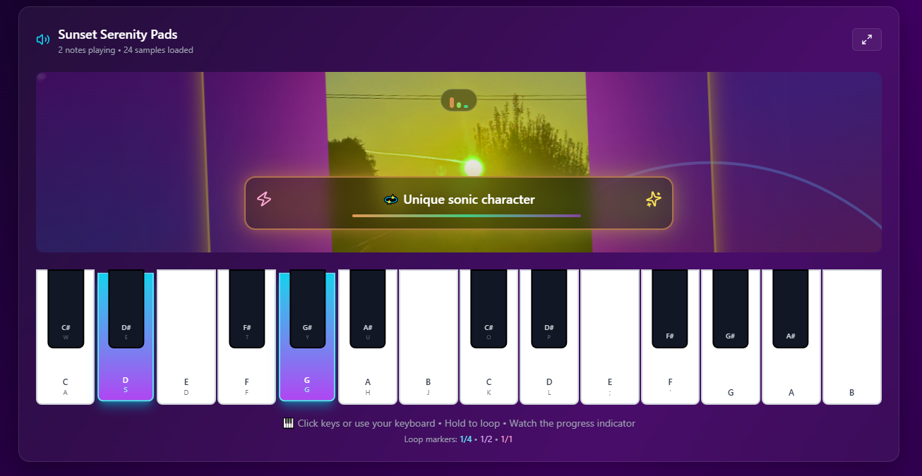 Instavibes: Selfie to AI Instruments - Main screenshot showing features and interface