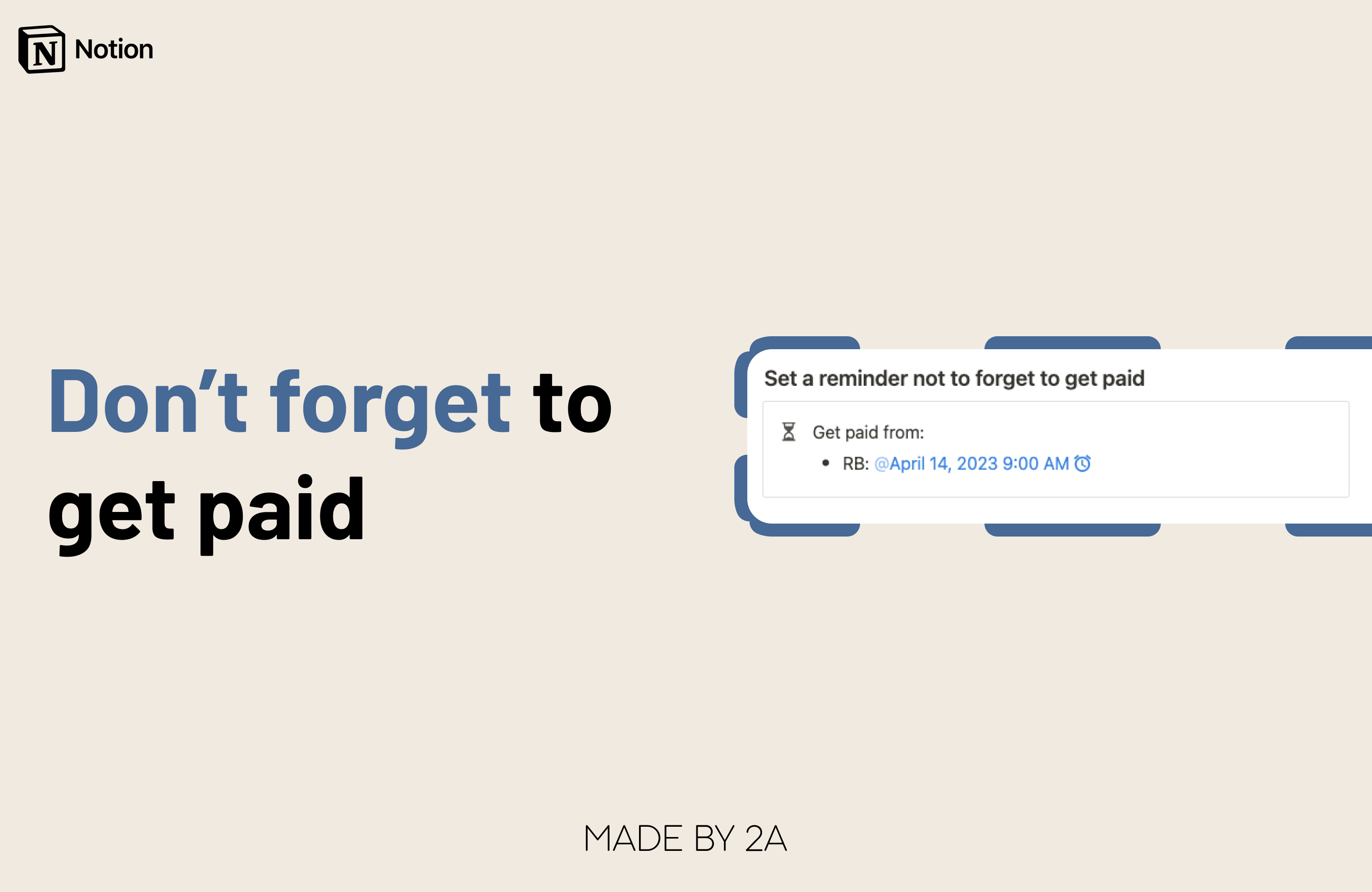 Work and Project Tracker Notion Template gallery image
