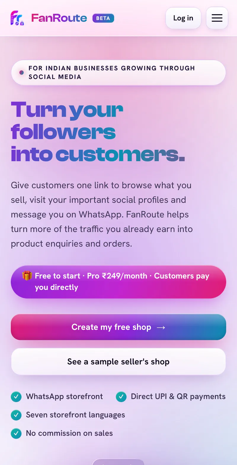 FanRoute screenshot 1