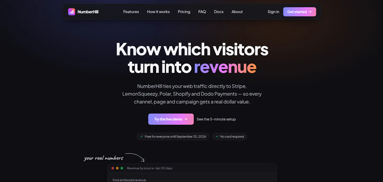 NumberHill Analytics screenshot 2