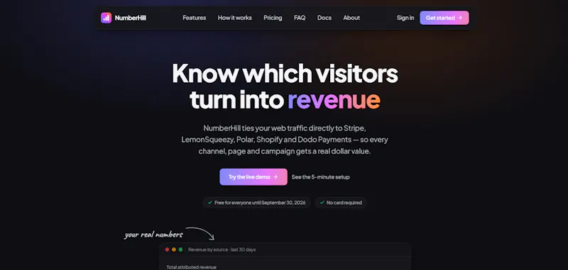 NumberHill Analytics screenshot 2