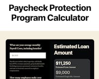 Paycheck Protection Program Calculator media 1