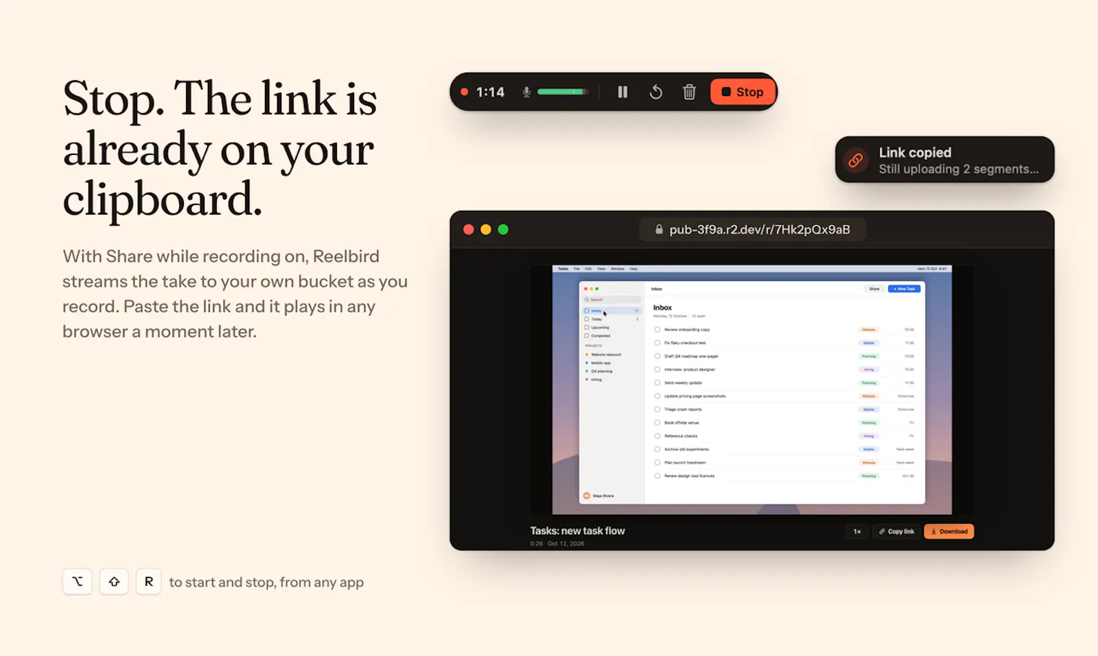 Reelbird screenshot 3