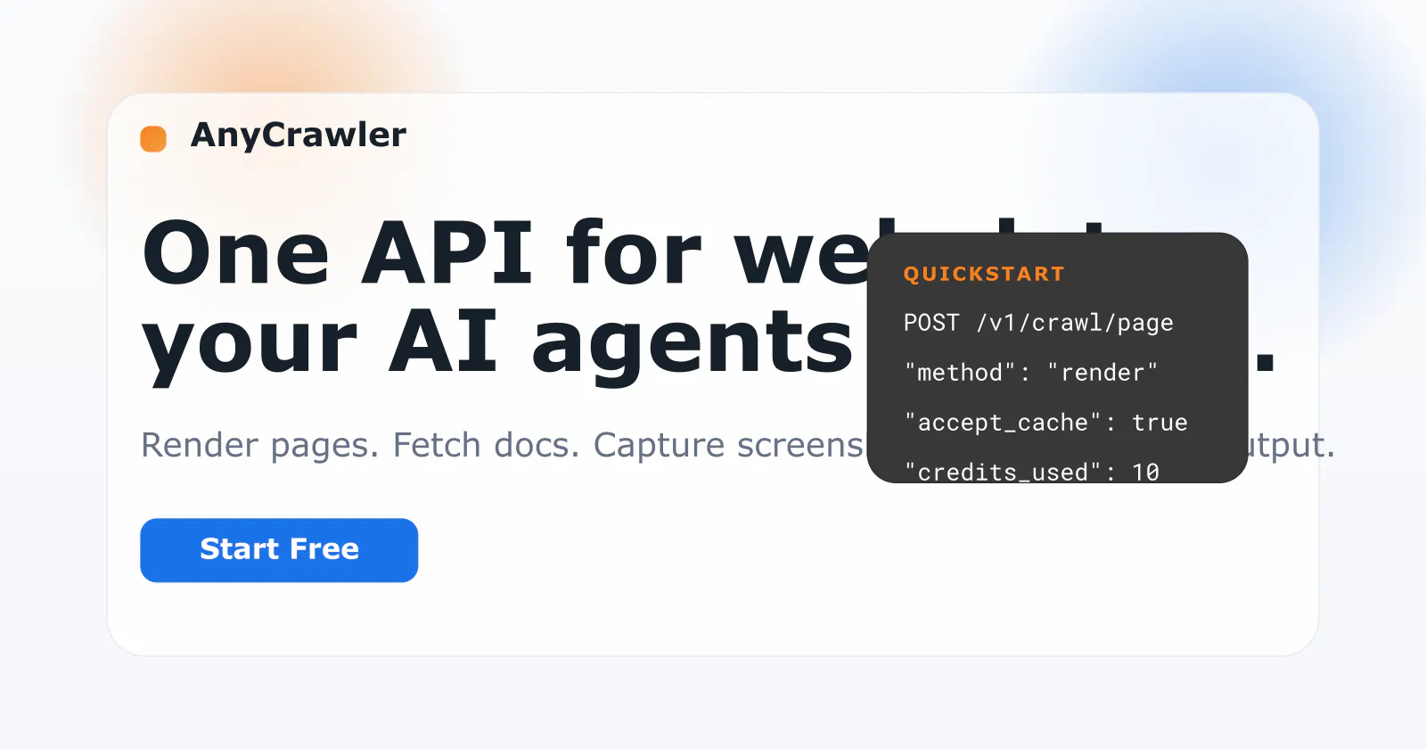 AnyCrawler Free Crawl screenshot 1