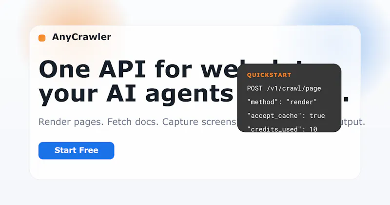 AnyCrawler Free Crawl screenshot 1