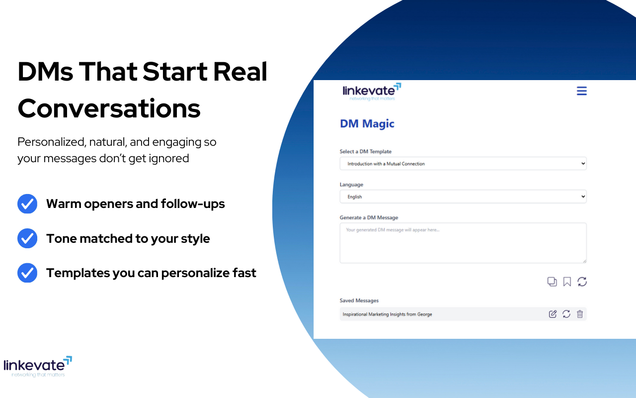 Linkevate - Haga crecer su red LinkedIn con comentarios personalizados media 3