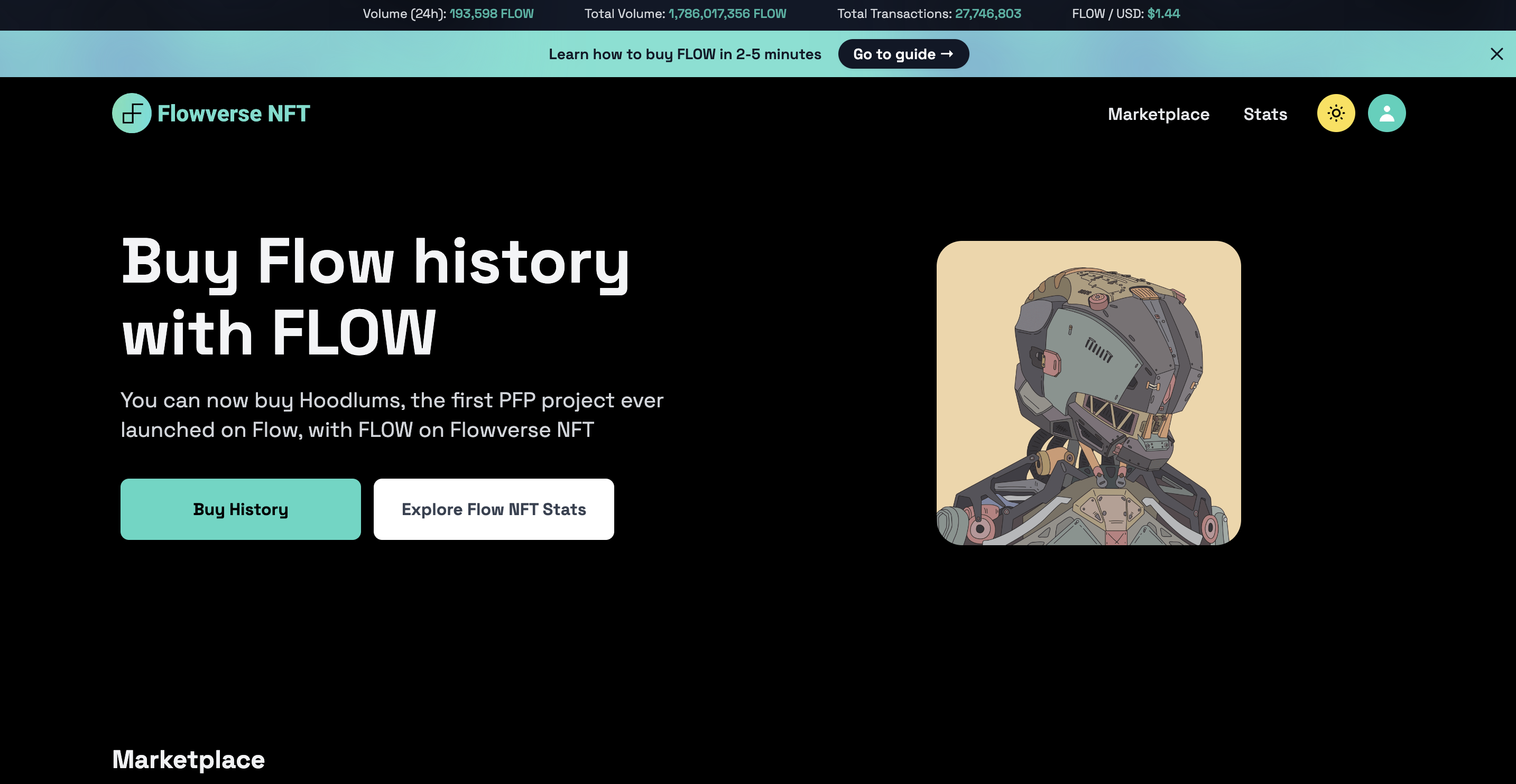 Flowverse NFT - Koop en verkoop Flow Blockchain NFT's met stroming media 1