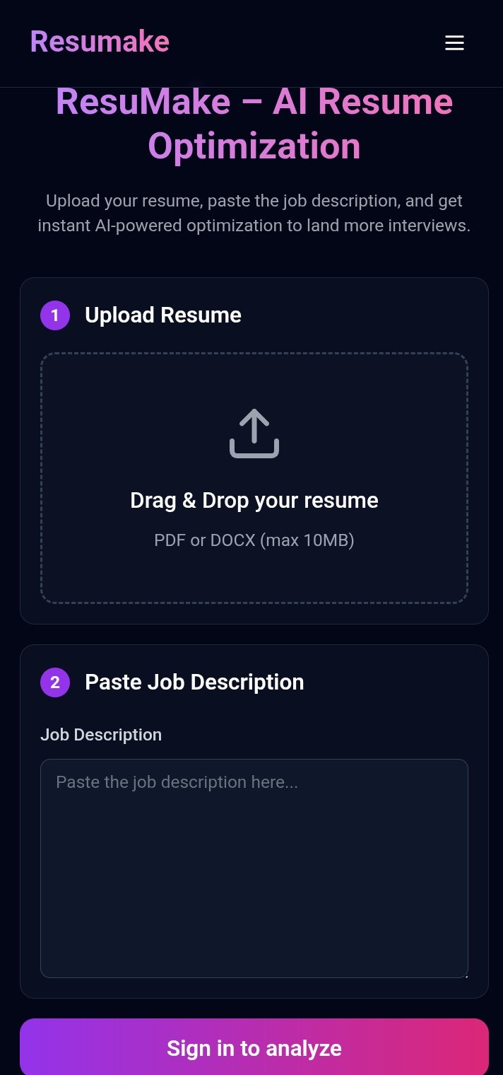 ResuMake gallery image