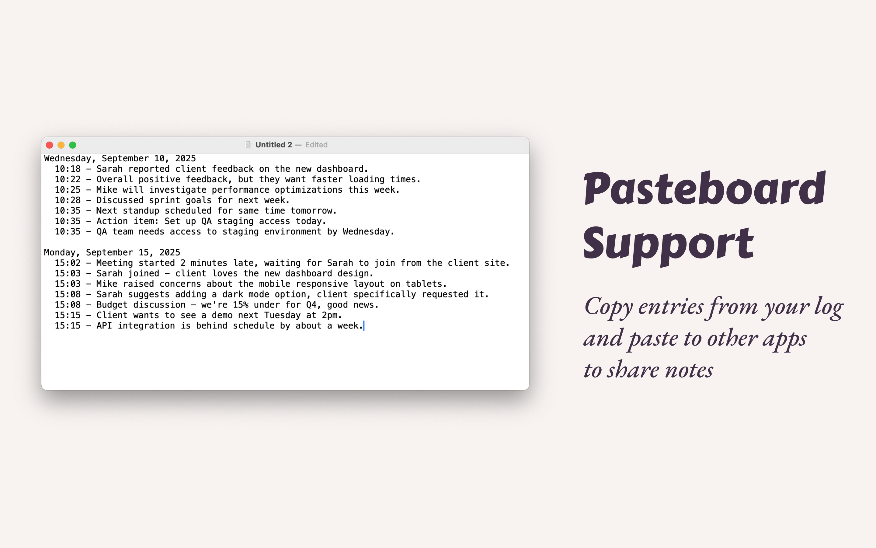 Logbook gallery image