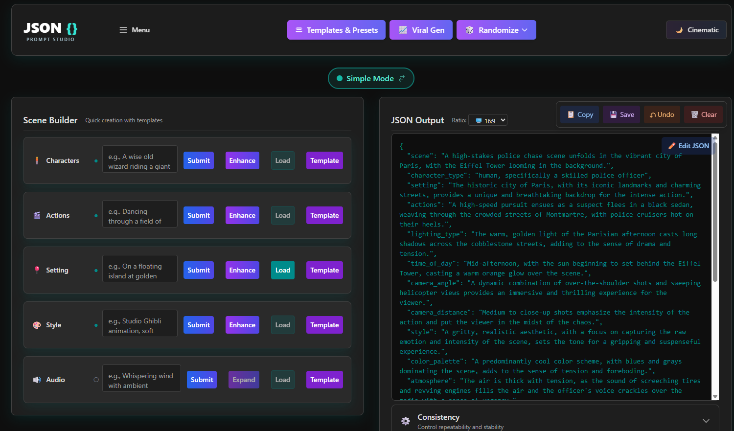 JSON Prompt Studio gallery image