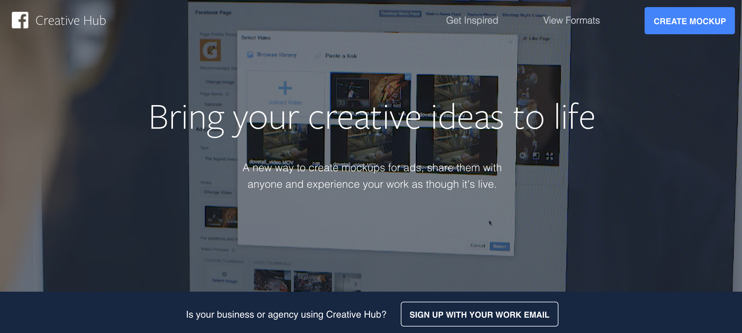 Facebook Creative Hub gallery image