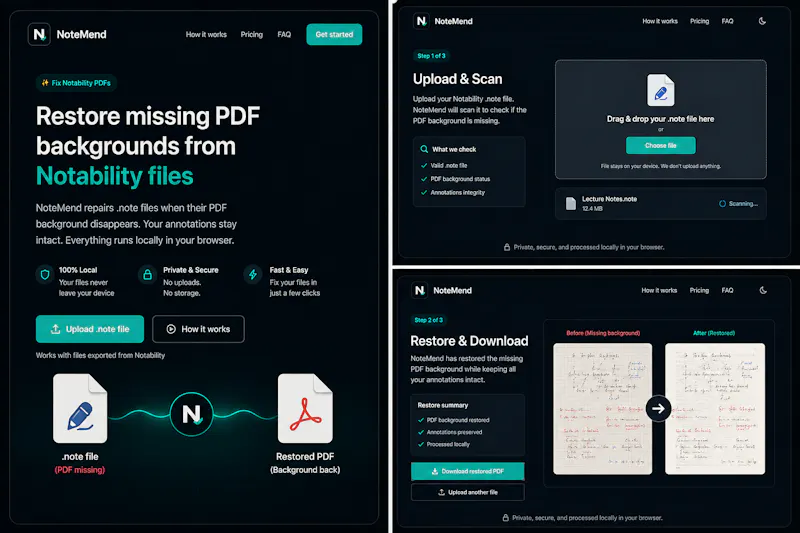 NoteMend screenshot 1