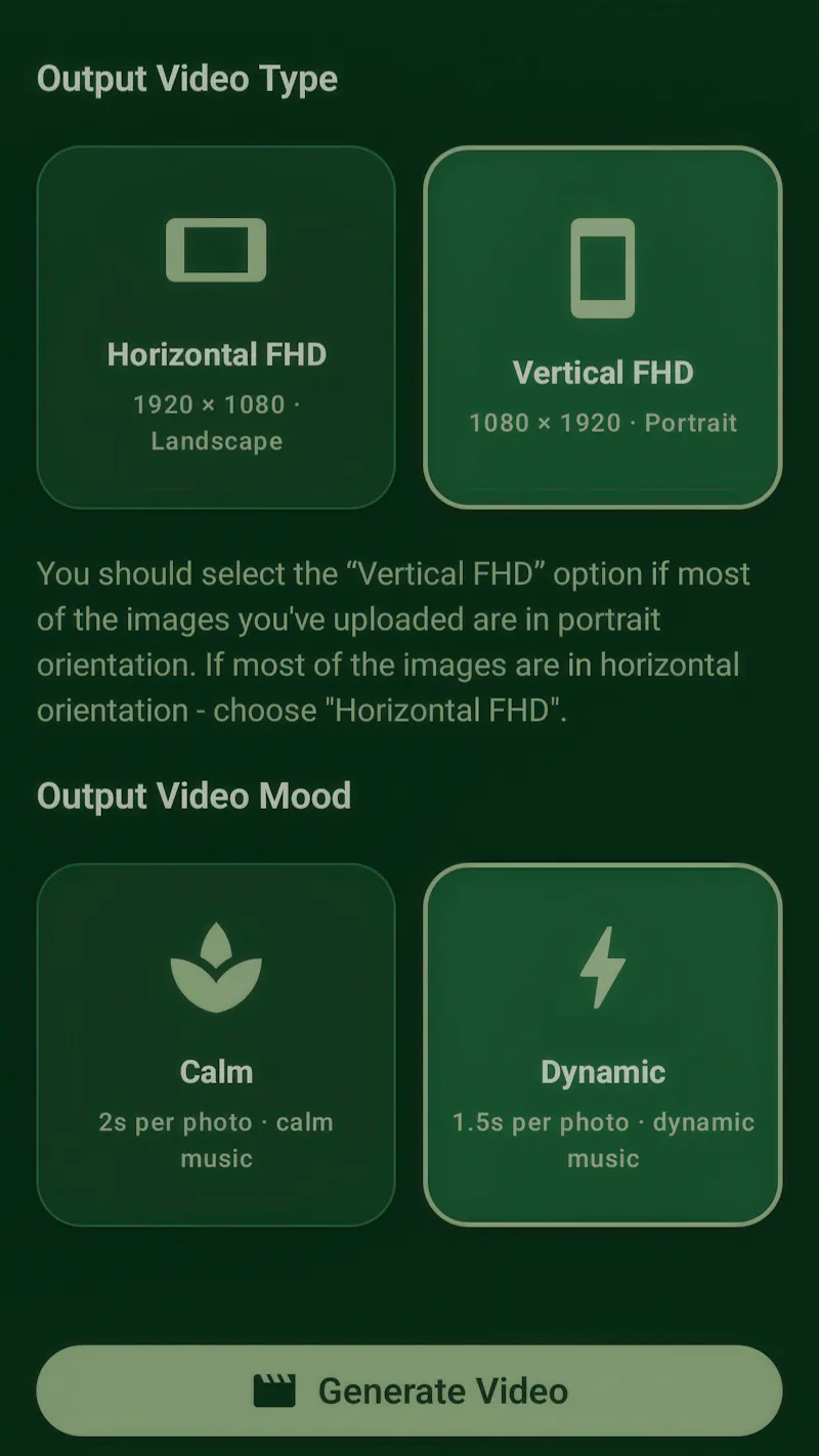 Travel Video Gen (Mobile app) screenshot 2