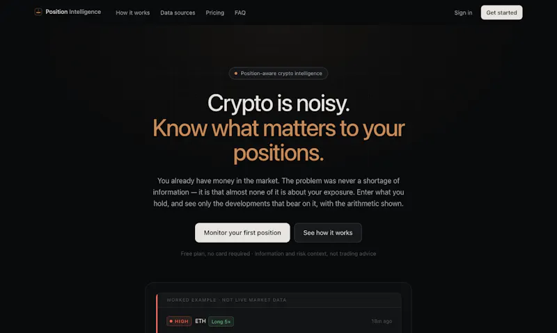 Position Intelligence screenshot 1
